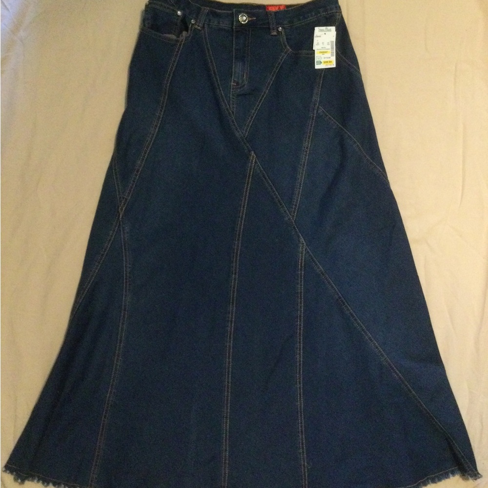V Cristina Denim Skirt Sz 4